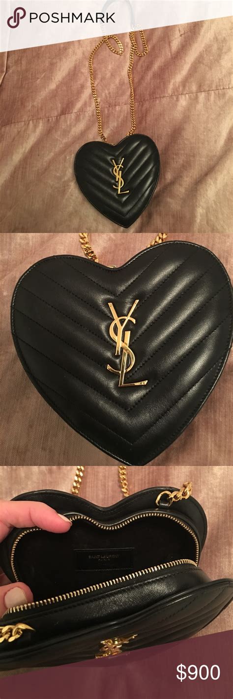 ysl heart case bag|YSL heart shaped bag.